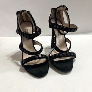 PRADA
Suede Studded Accents Sandals